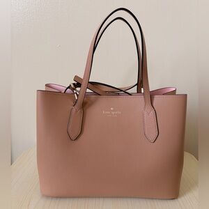 Kate Spade New York Harper Leather Satchel in Pink Quartz